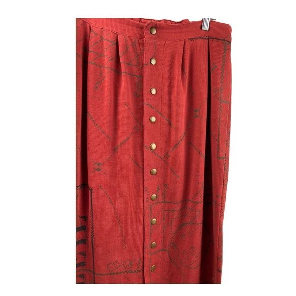 Visual Professional vintage button down skirt Sz M - Picture 4 of 6